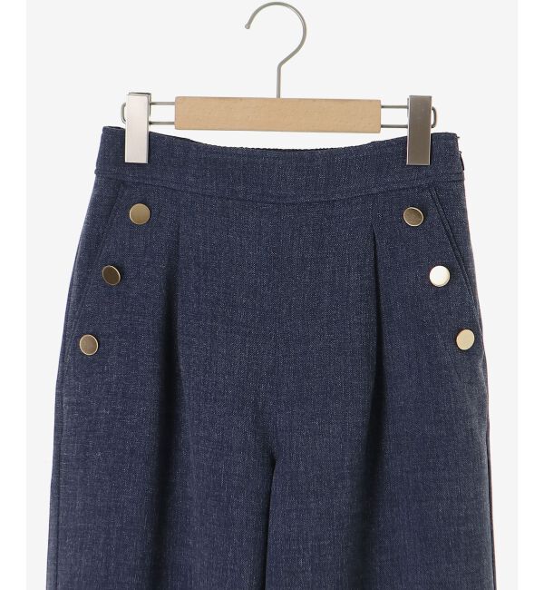  「【日本製】メランジ調マリンワイドパンツ」|その他|