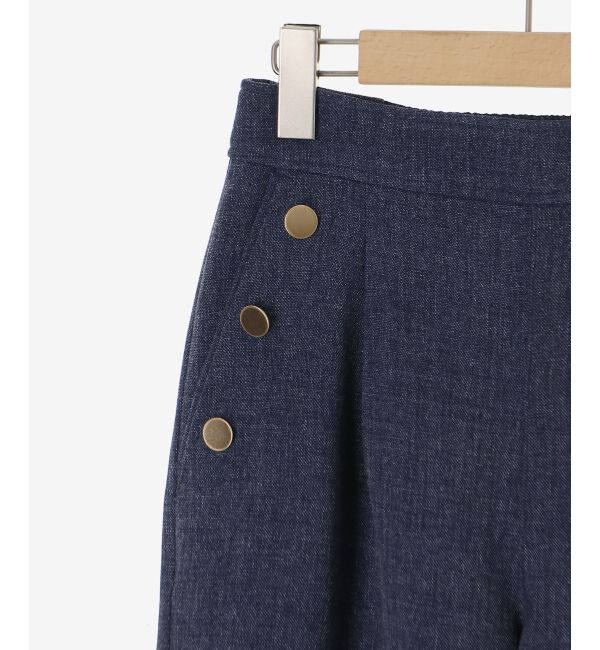  「【日本製】メランジ調マリンワイドパンツ」|その他|