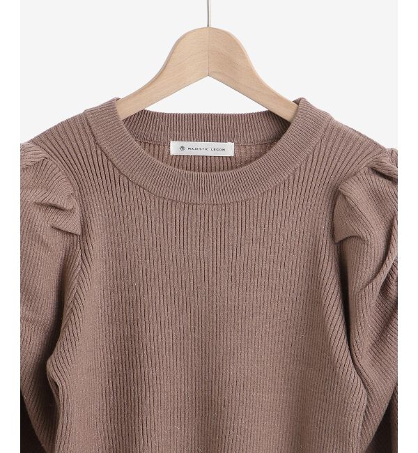 MAJESTICLEGON「きらめきパワショルニット」|ニット・セーター|