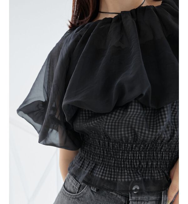 MAJESTICLEGON「前後2wayバルーン袖ブラウス」|シャツ・ブラウス|