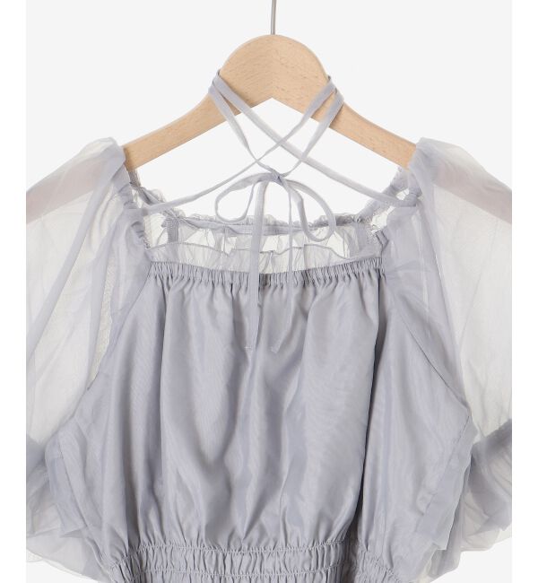 MAJESTICLEGON「前後2wayバルーン袖ブラウス」|シャツ・ブラウス|