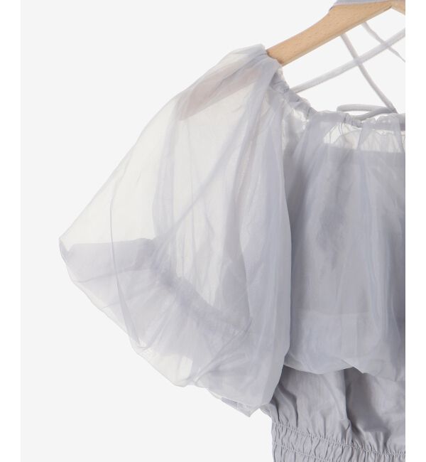 MAJESTICLEGON「前後2wayバルーン袖ブラウス」|シャツ・ブラウス|