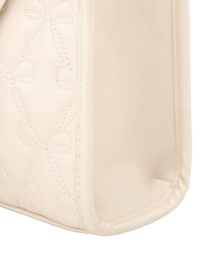 Maison de FLEUR「スカーフ付きリボンキルティング2Wayスクエアトート」|ハンドバッグ|