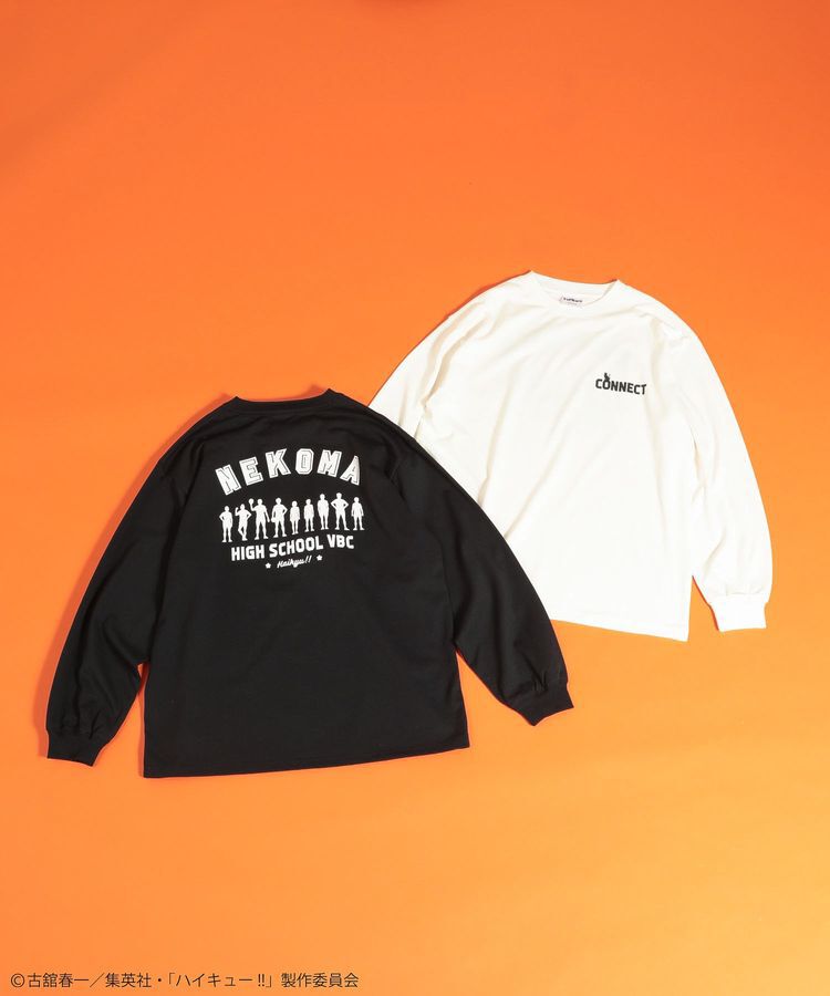 Green Parks「ハイキュー!! モノクロプリント音駒長袖Tシャツ」|Tシャツ・カットソー|