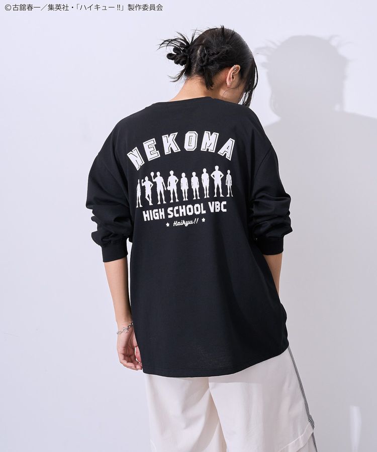 Green Parks「ハイキュー!! モノクロプリント音駒長袖Tシャツ」|Tシャツ・カットソー|