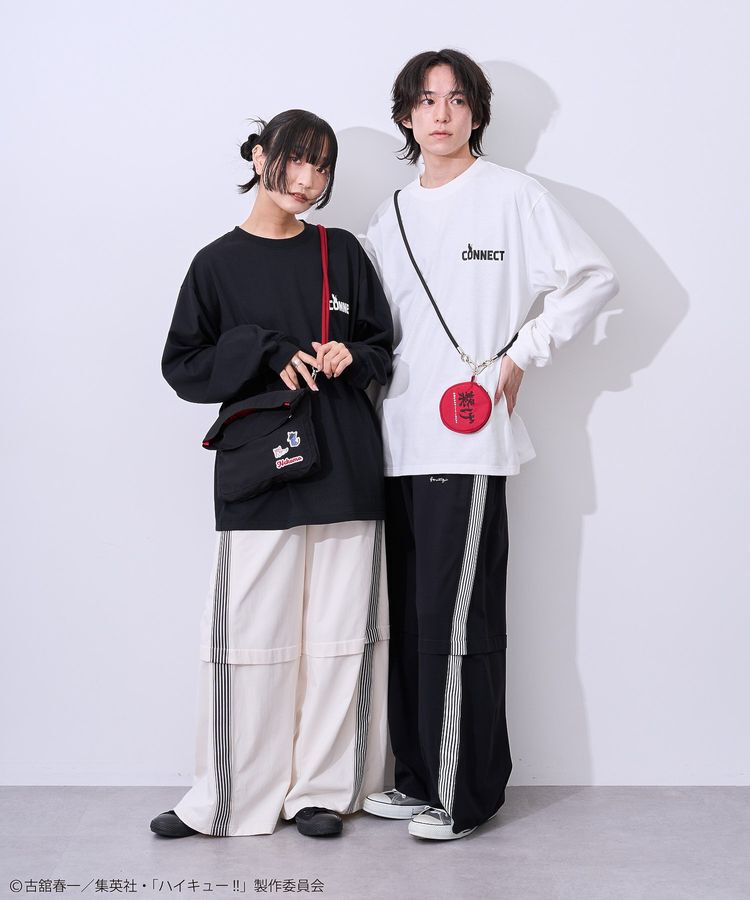 Green Parks「ハイキュー!! モノクロプリント音駒長袖Tシャツ」|Tシャツ・カットソー|