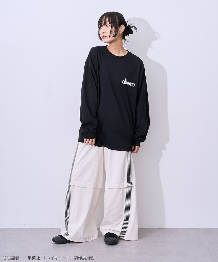 Green Parks「ハイキュー!! モノクロプリント音駒長袖Tシャツ」|Tシャツ・カットソー|