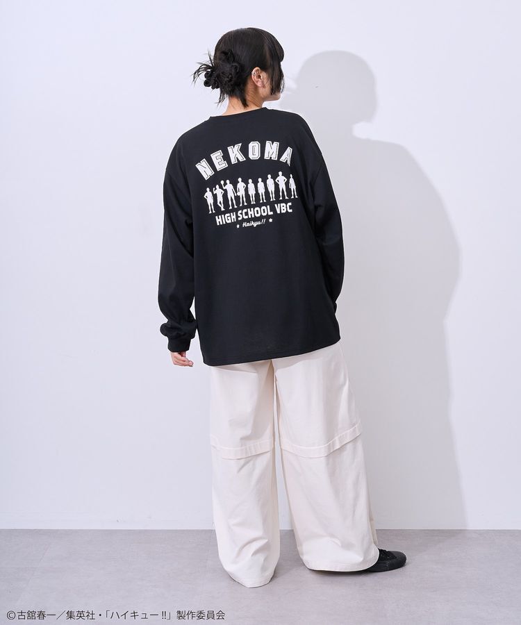 Green Parks「ハイキュー!! モノクロプリント音駒長袖Tシャツ」|Tシャツ・カットソー|