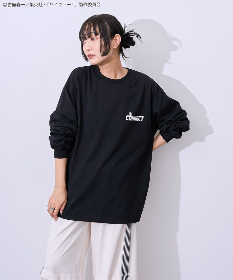 Green Parks「ハイキュー!! モノクロプリント音駒長袖Tシャツ」|Tシャツ・カットソー|