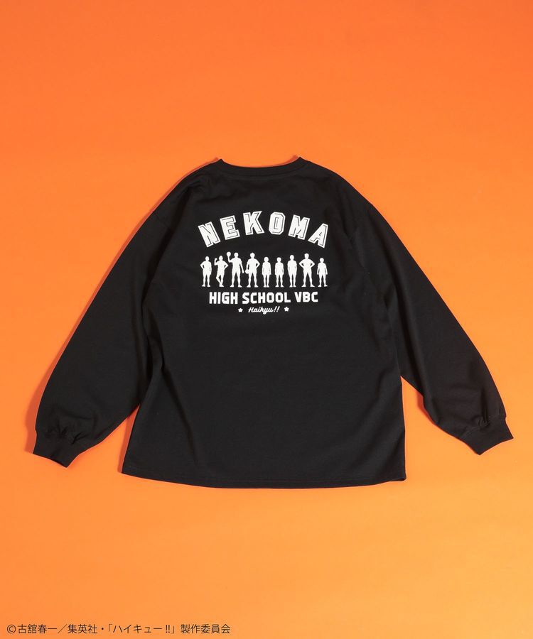 Green Parks「ハイキュー!! モノクロプリント音駒長袖Tシャツ」|Tシャツ・カットソー|Black