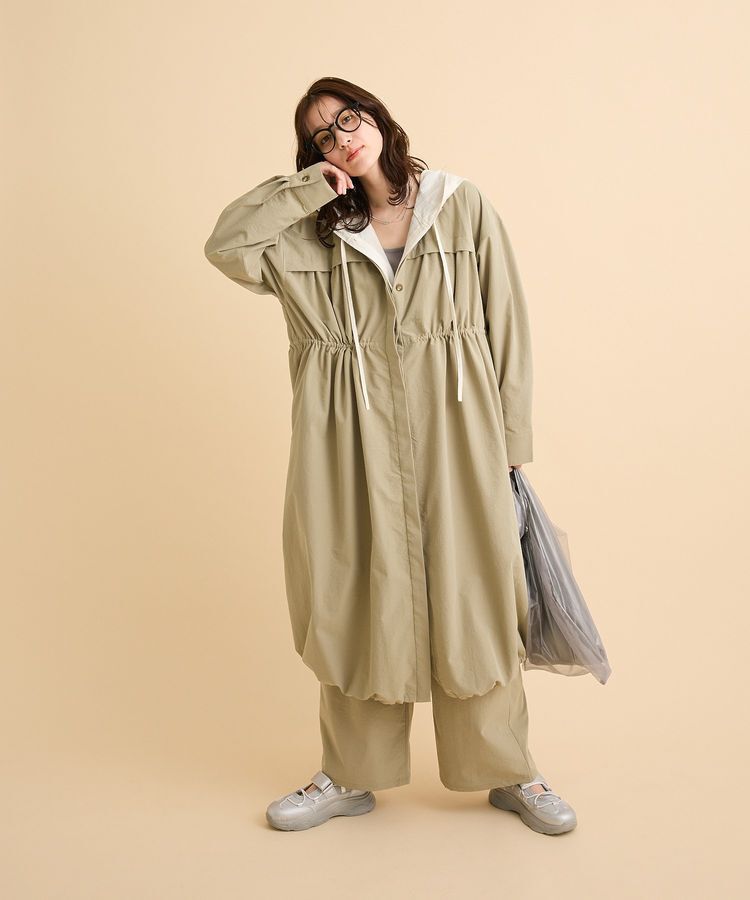 Green Parks「【楽しゃれUV】ギャザードロストワンピース」|ワンピース|