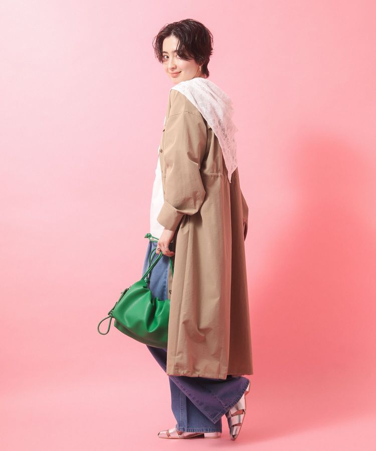 Green Parks「【楽しゃれUV】ギャザードロストワンピース」|ワンピース|