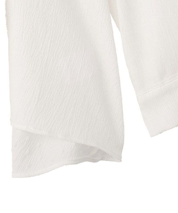 YECCA VECCA「パールジャガードペプラムブラウス」|シャツ・ブラウス|