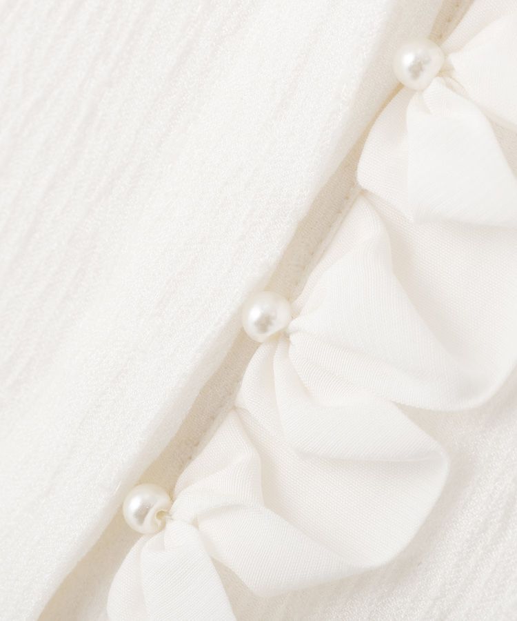 YECCA VECCA「パールジャガードペプラムブラウス」|シャツ・ブラウス|