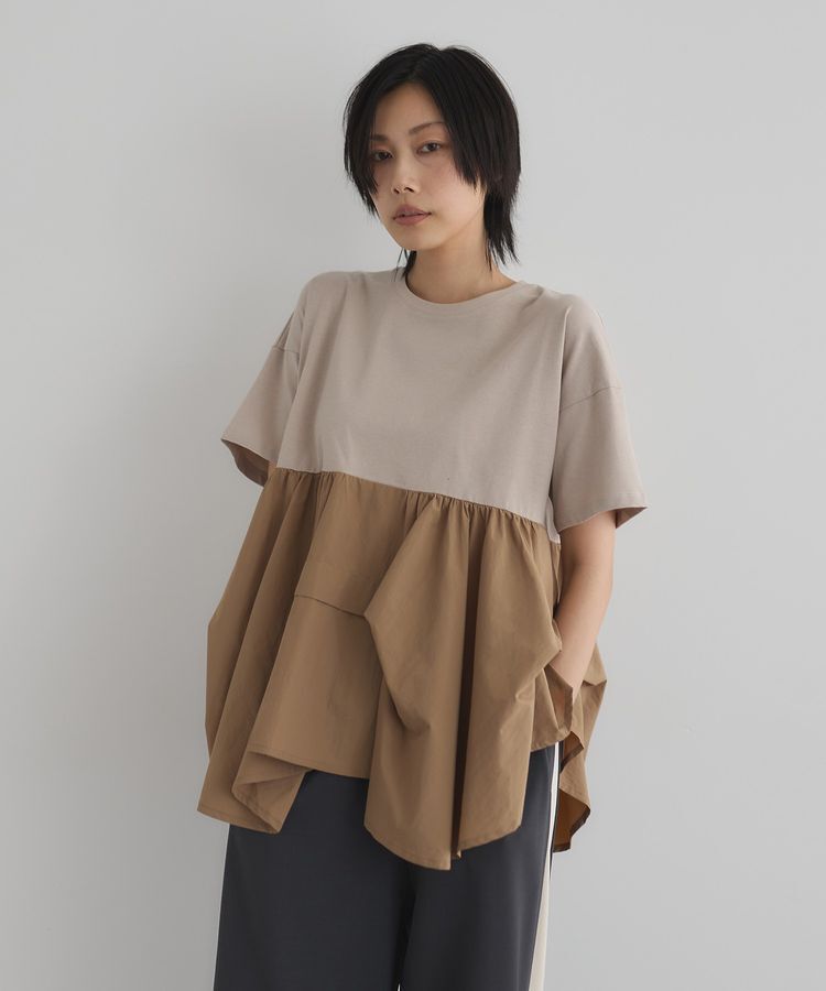 GARAGE OF GOOD CLOTHING「異素材MIXタックプルオーバー２」|Tシャツ・カットソー|