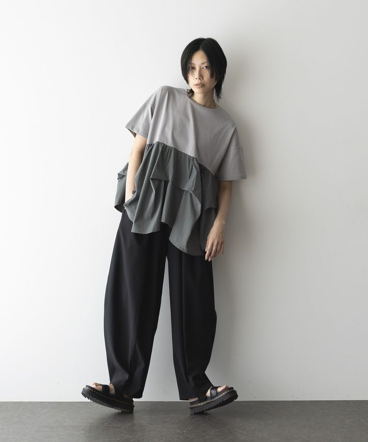 GARAGE OF GOOD CLOTHING「異素材MIXタックプルオーバー２」|Tシャツ・カットソー|