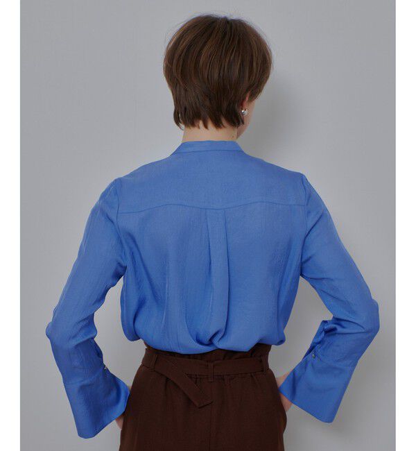 allureville「ブライトツイルアシメボウブラウス」|シャツ・ブラウス|