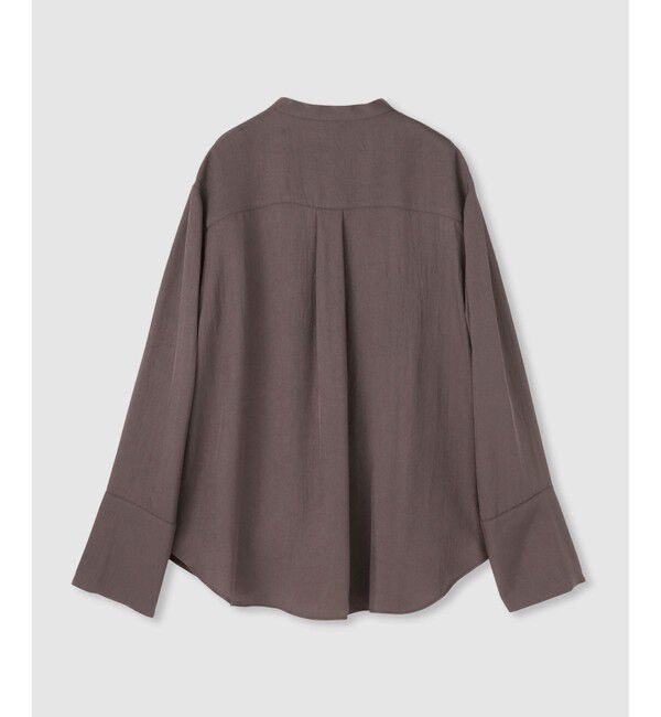 allureville「ブライトツイルアシメボウブラウス」|シャツ・ブラウス|