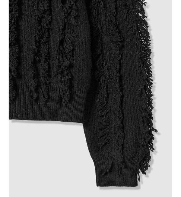 allureville「フリンジシャギー２WAYプルオーバー」|ニット・セーター|