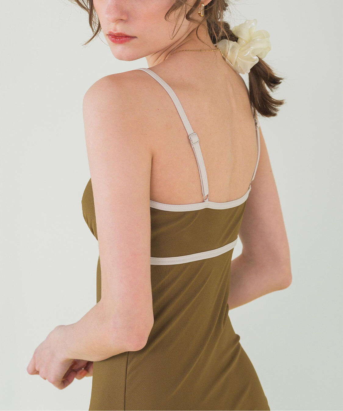 SEA DRESS「パイピングシンプルワンピース/水着」|コンビネゾン|