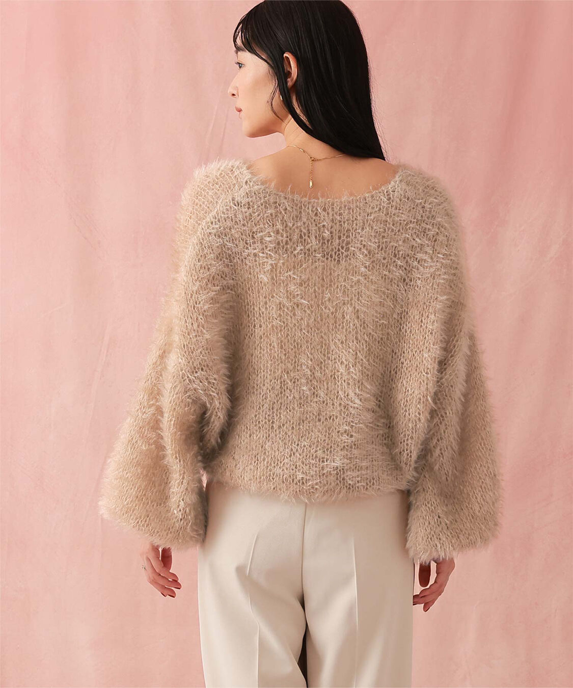 ur's「Vネックオーバーサイズシアーローゲージニット」|ニット・セーター|