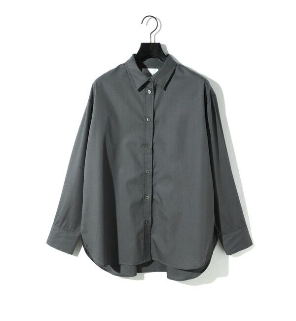 MIDIUMISOLID「MIDIUMISOLID for Ladies ベーシックバックギャザーシャツ」|シャツ・ブラウス|