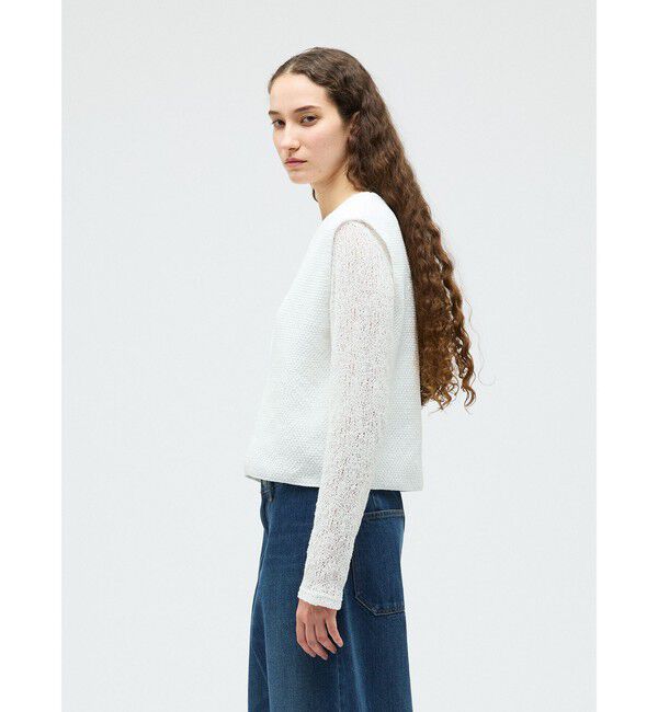 mizuiro ind「mizuiro ind ディープＶネックベスト」|ベスト・ジレ|