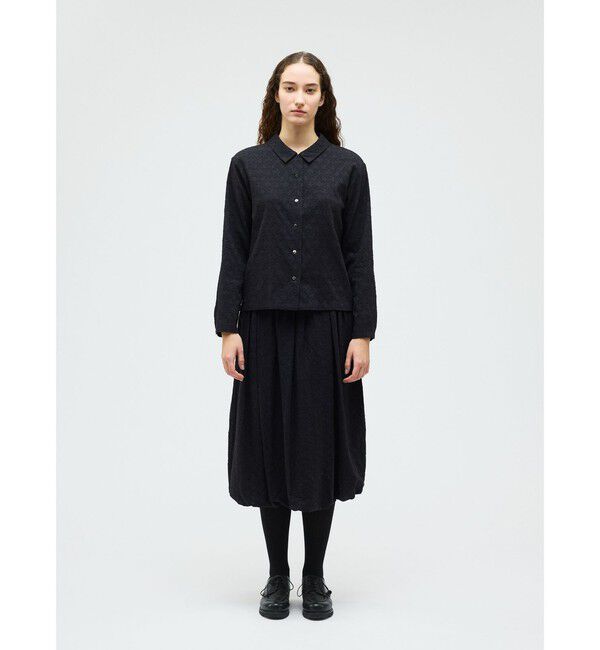 mizuiro ind「mizuiro ind ジャカードバルーンスカート」|スカート|ブラック