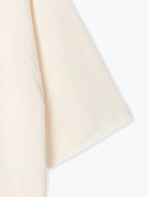 Lugnoncure「7分袖カットオフミニ裏毛トップス」|Tシャツ・カットソー|