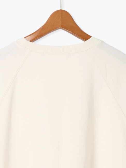 Lugnoncure「7分袖カットオフミニ裏毛トップス」|Tシャツ・カットソー|