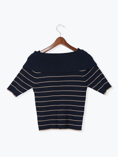 Te chichi「ハーフスリーブオフショルニット」|ニット・セーター|