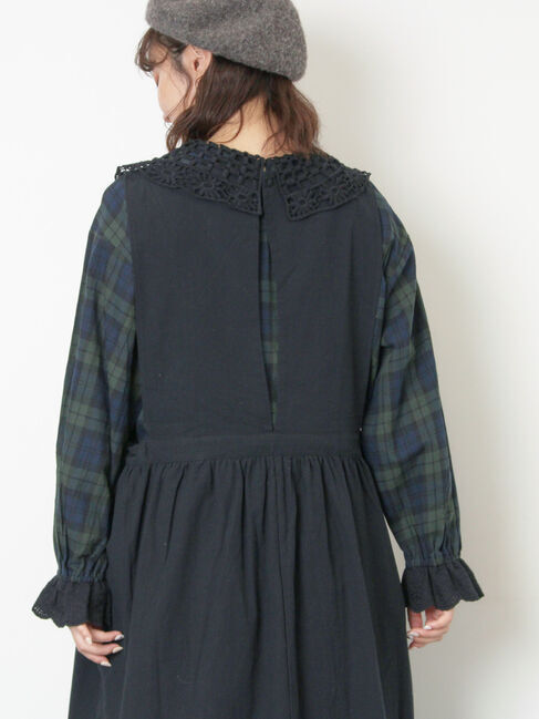 Samansa Mos2「【WEB限定】前後2WAYレース襟ブラウス」|シャツ・ブラウス|