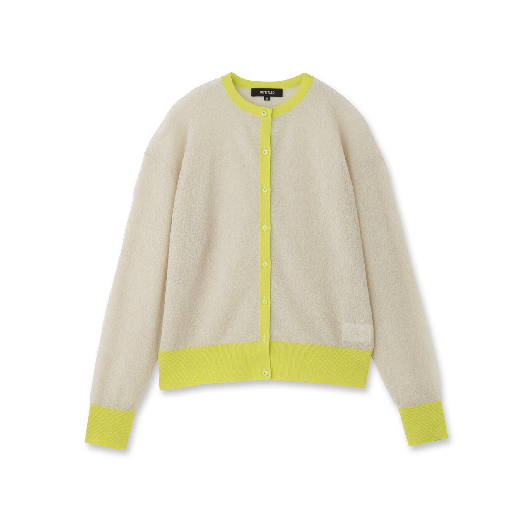 UNTITLED「シアーニットカーディガン」|カーディガン|