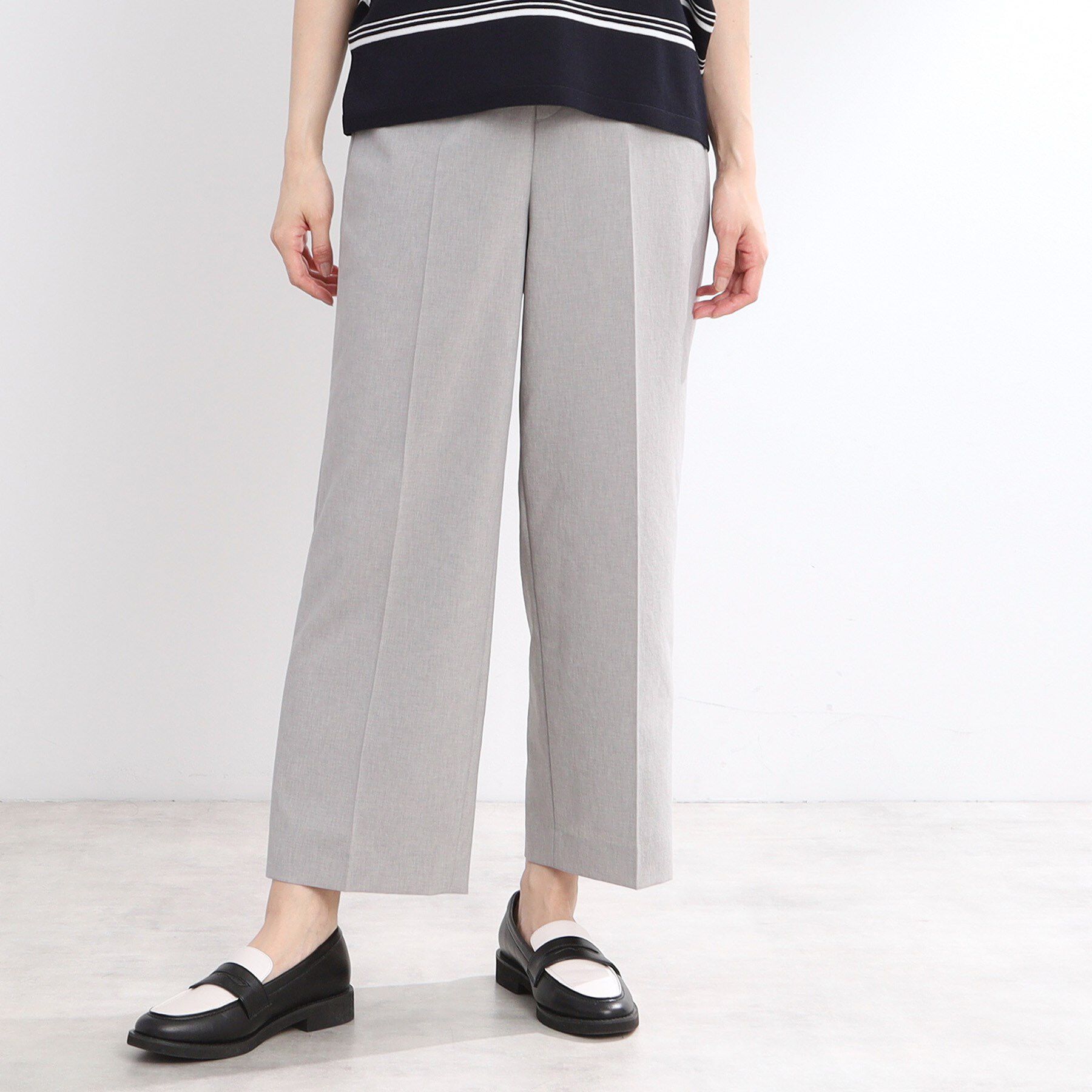 Reflect「【マシンウォッシュ可／セットアップ可／通勤におすすめ】ドライタッチストレートパンツ」|その他|ライトグレー(011