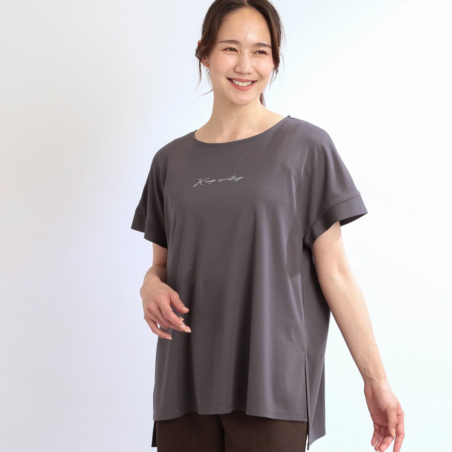 Reflect「【E‐QUALITY】チュニック丈ロゴTシャツ」|Tシャツ・カットソー|
