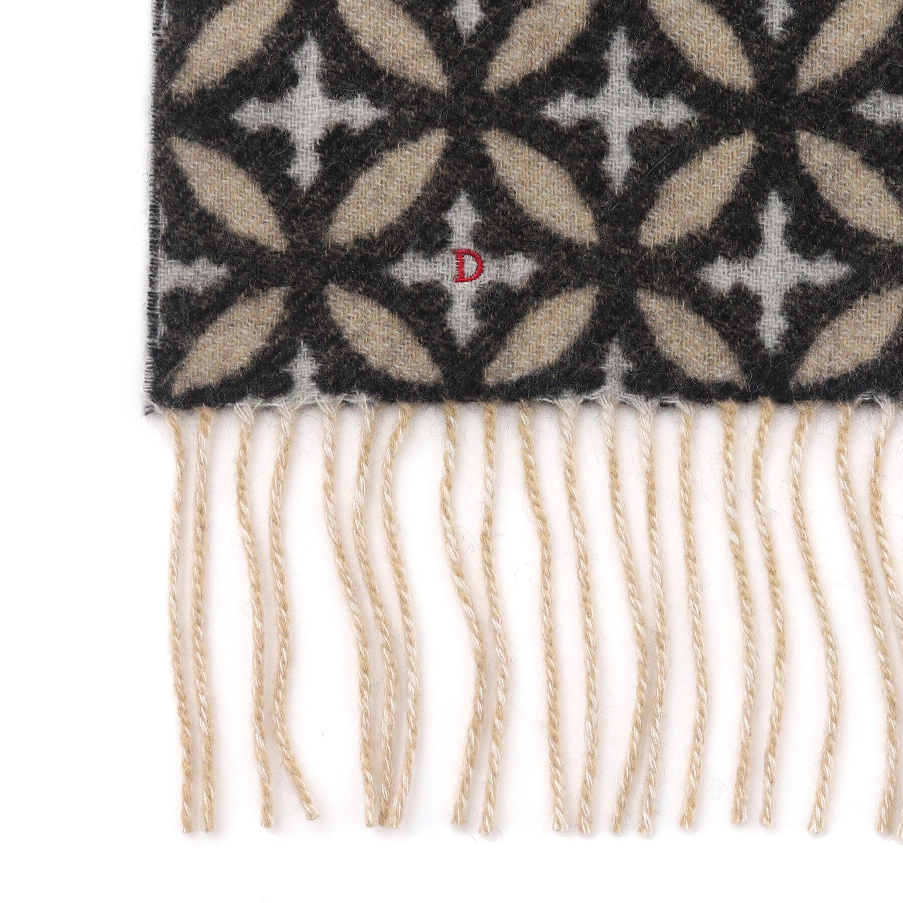 DRESSTERIOR「オーバーラップサークル カシミヤ100%マフラー」|ストール|