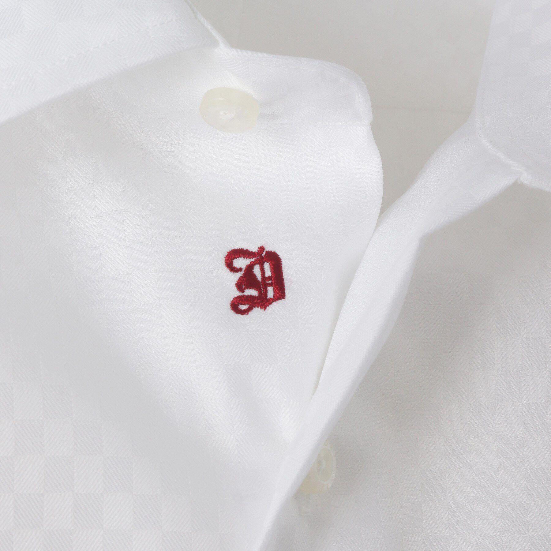 DRESSTERIOR「100双ドビースクエアジャカードシャツ」|シャツ・ブラウス|