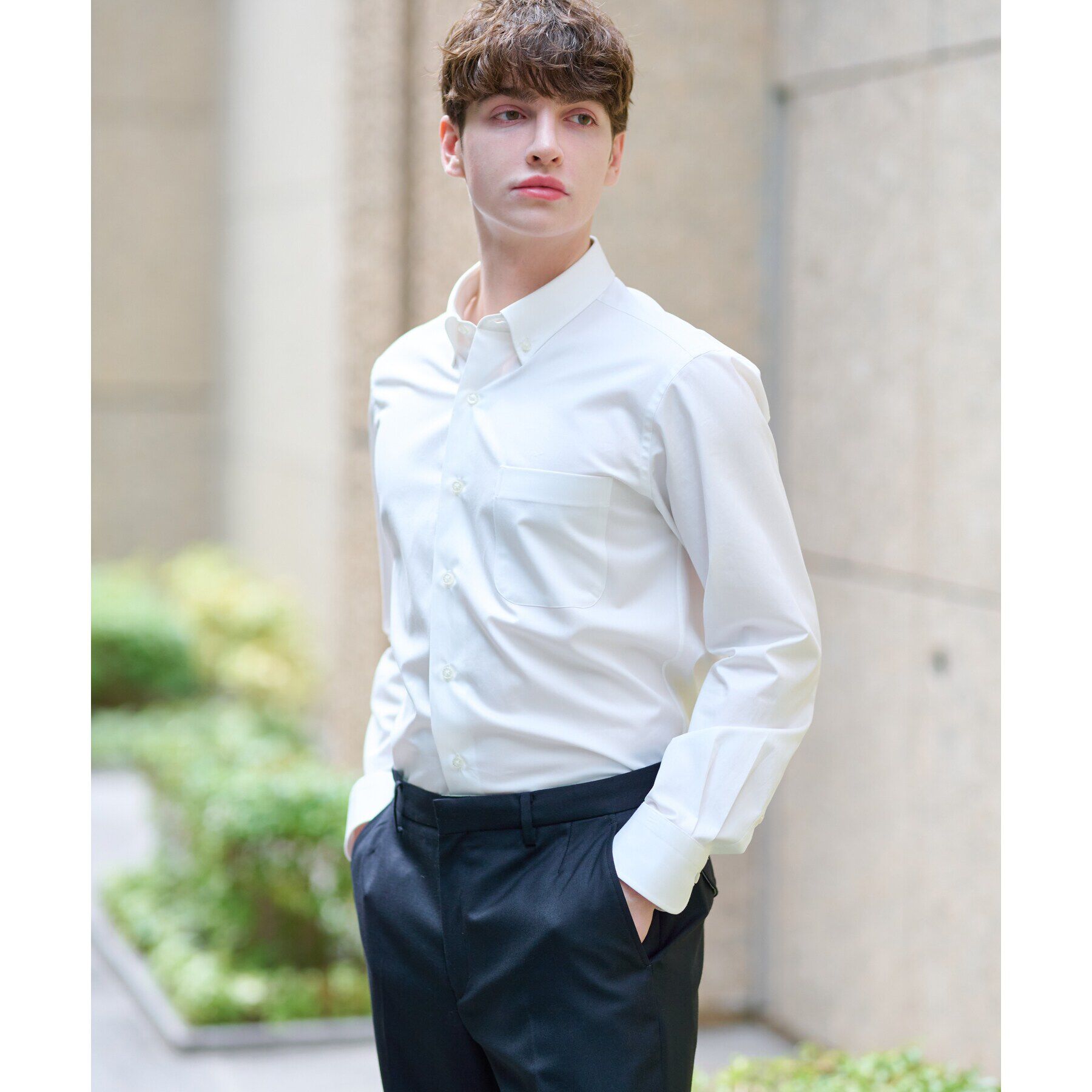 DRESSTERIOR「ボタンダウン ドレスシャツ」|シャツ・ブラウス|