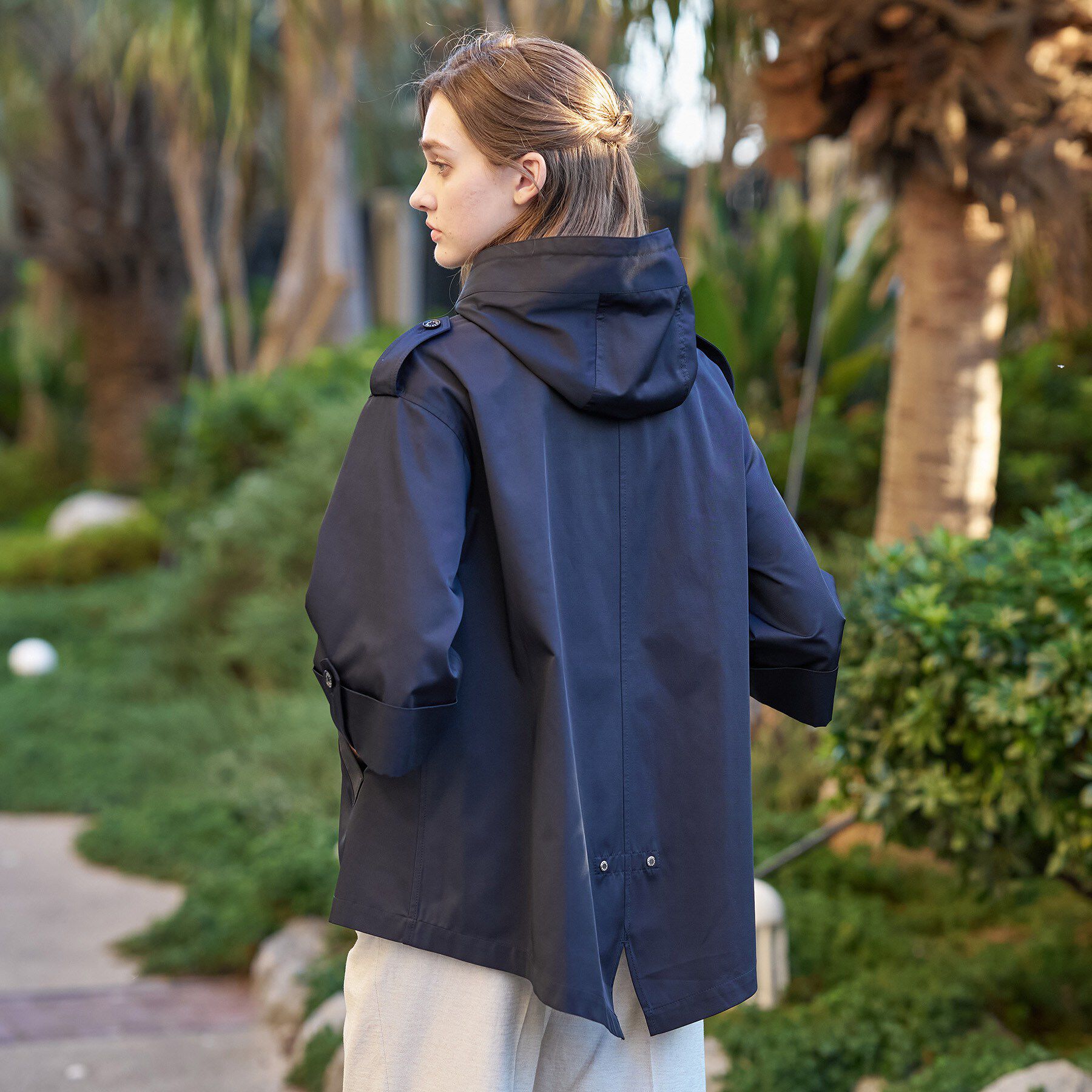 DRESSTERIOR「【撥水素材】Aラインモッズコート」|ブルゾン・スタジャン|