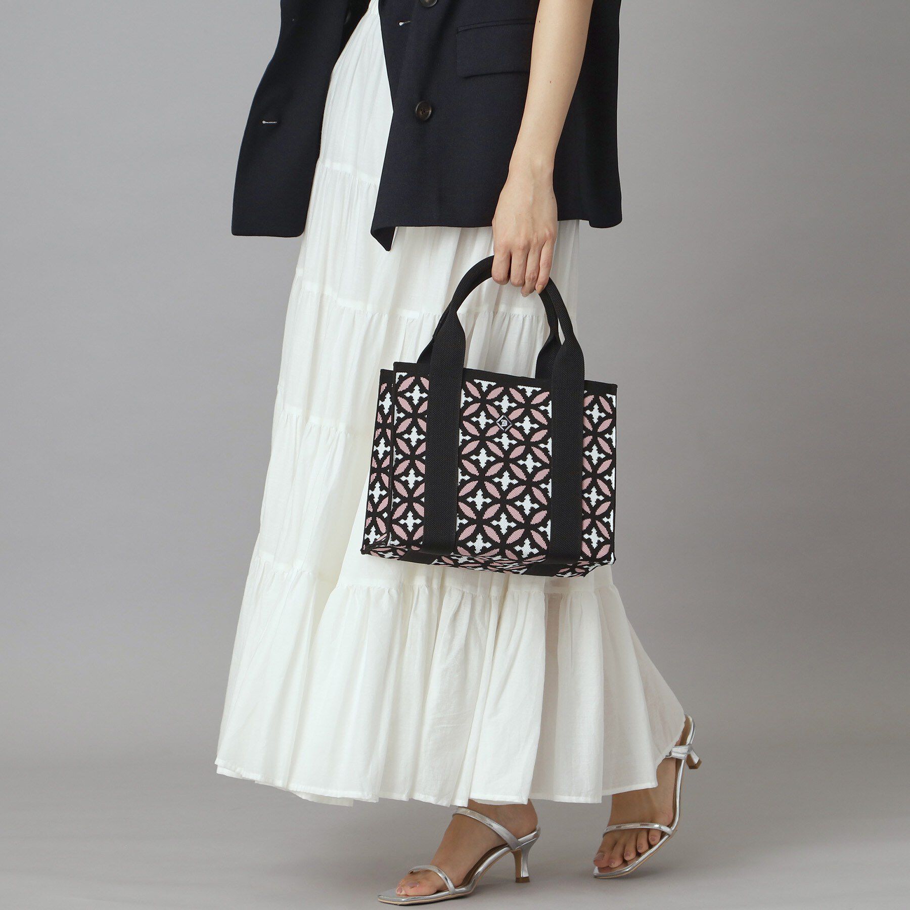 DRESSTERIOR「オーバーラップスモールニットトート」|トートバッグ|