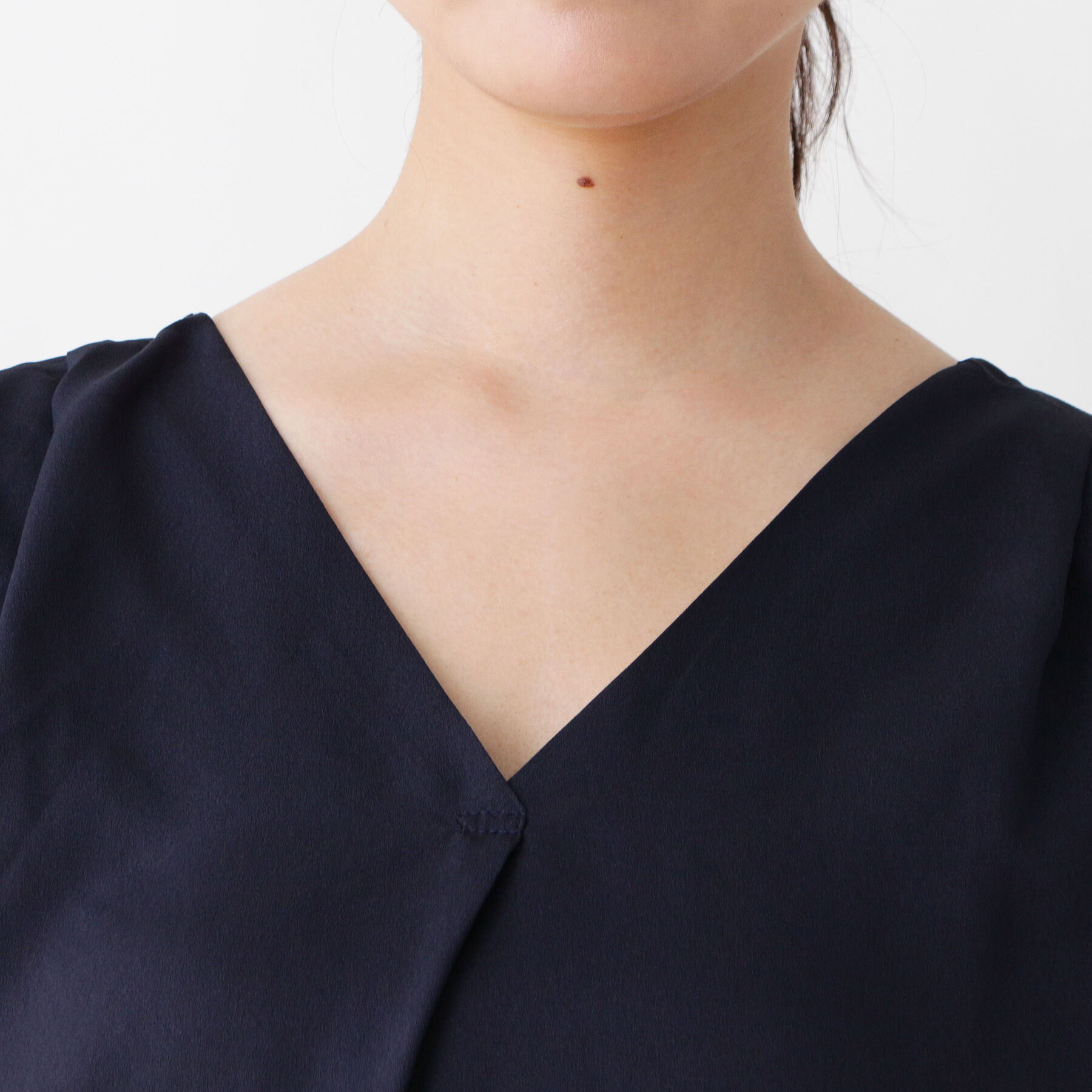 grove「異素材切り替えVネックプルオーバー」|Tシャツ・カットソー|