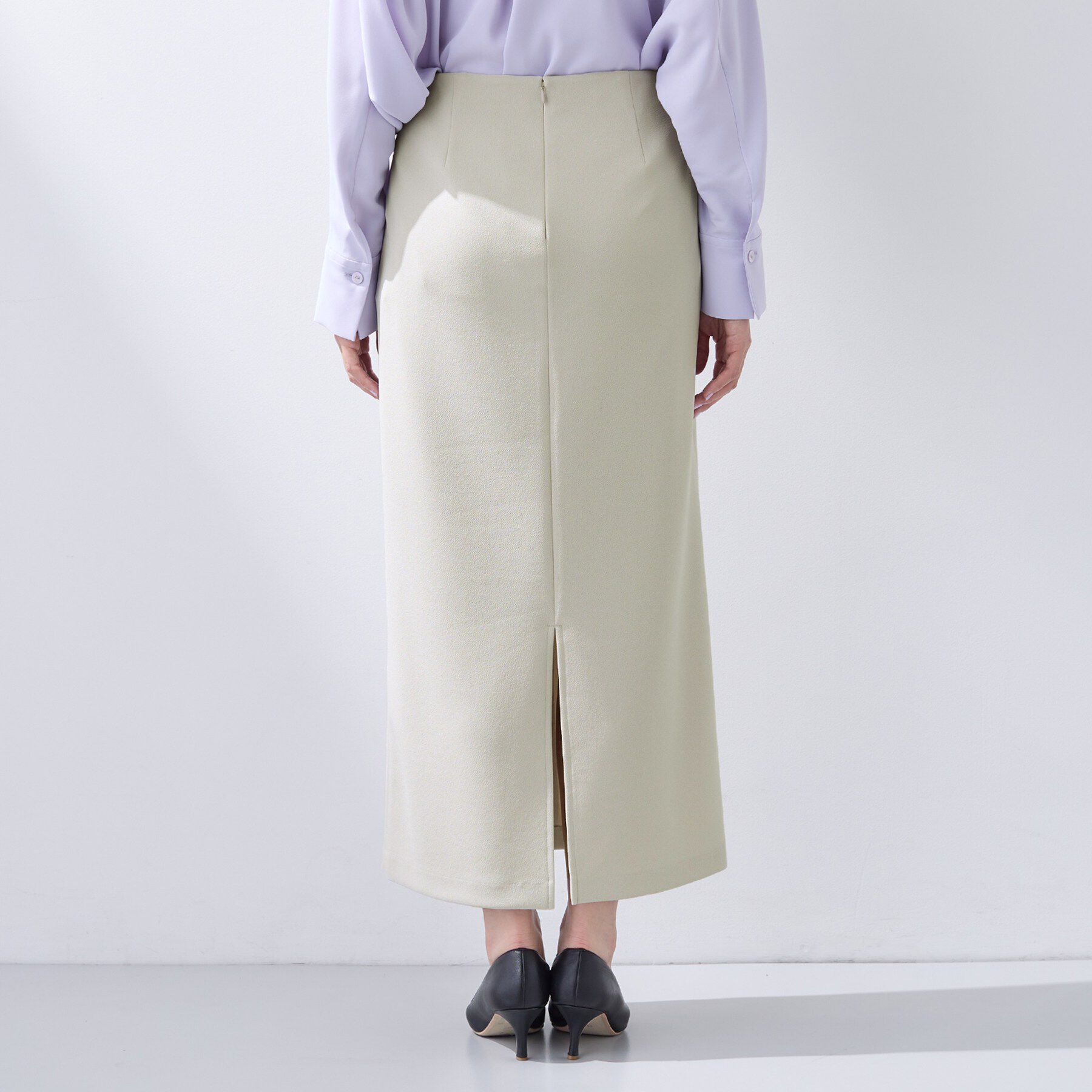 INDIVI「【洗える／Iライン】ジャージスカート」|スカート|