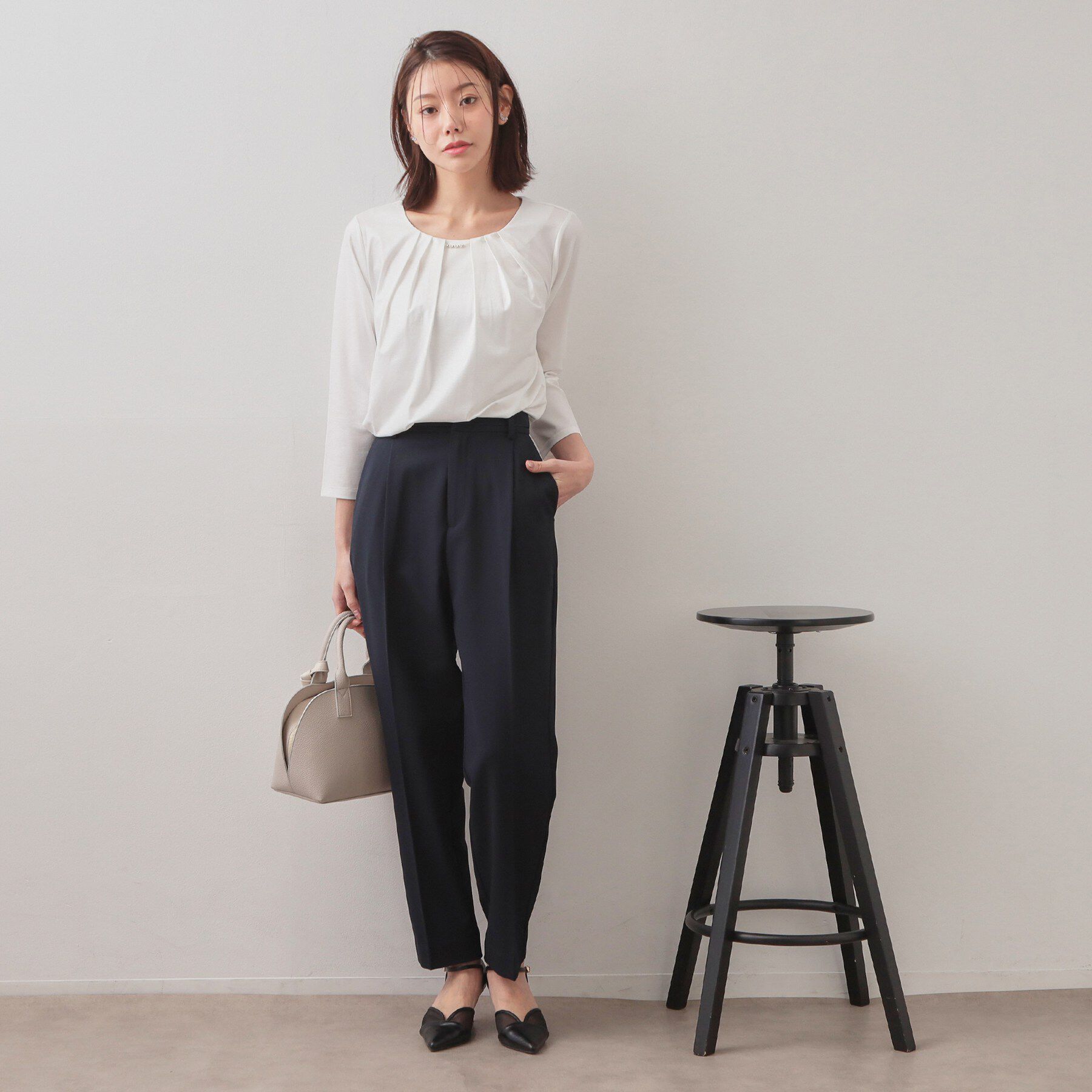 index「ストレッチテーパードパンツ/セットアップ対応可【洗濯機OK/接触冷感/吸水速乾/防シワ】《SS～LL」|その他|