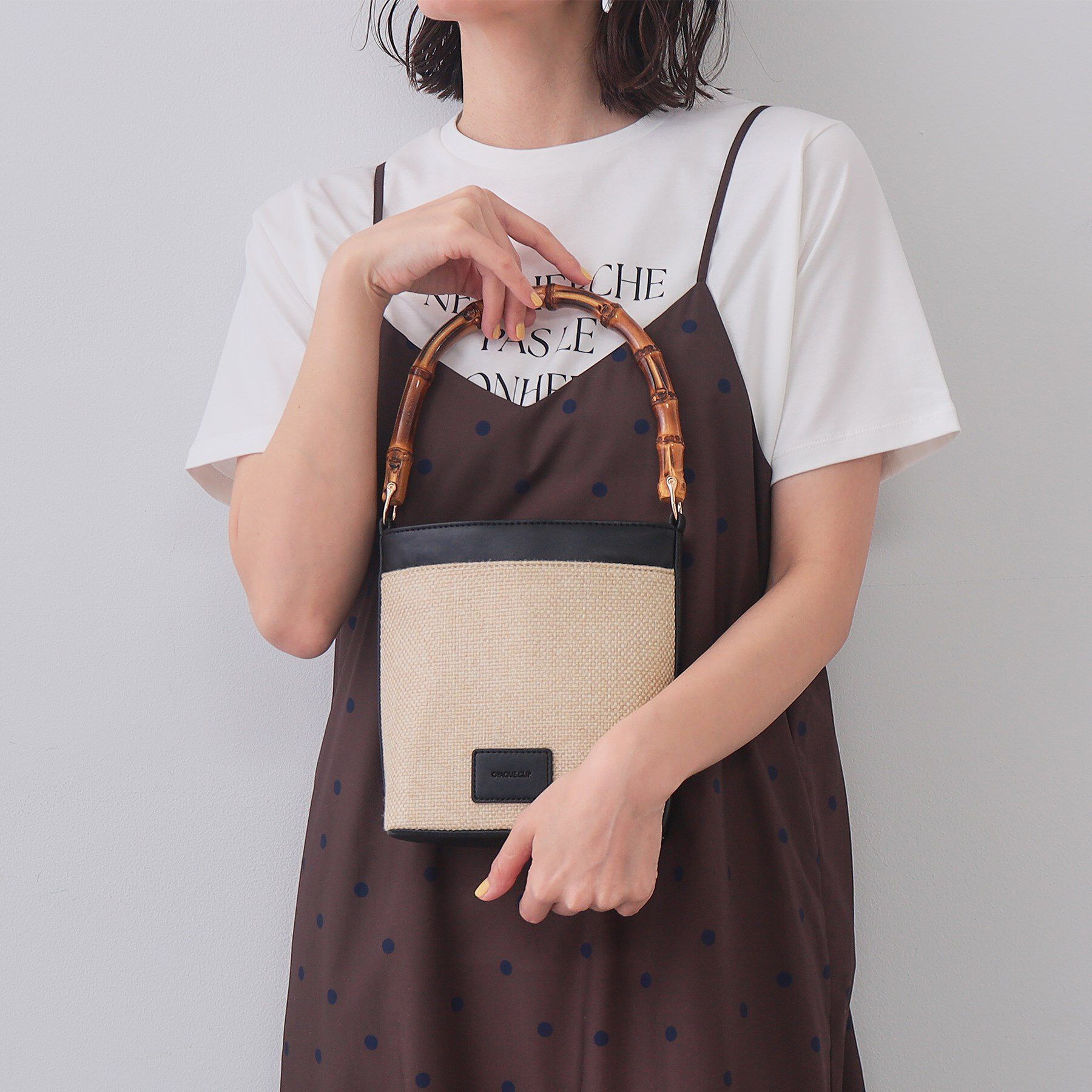 OPAQUE.CLIP「【2WAY】デザインハンドルミニショルダーバッグ」|ショルダー・メッセンジャー|