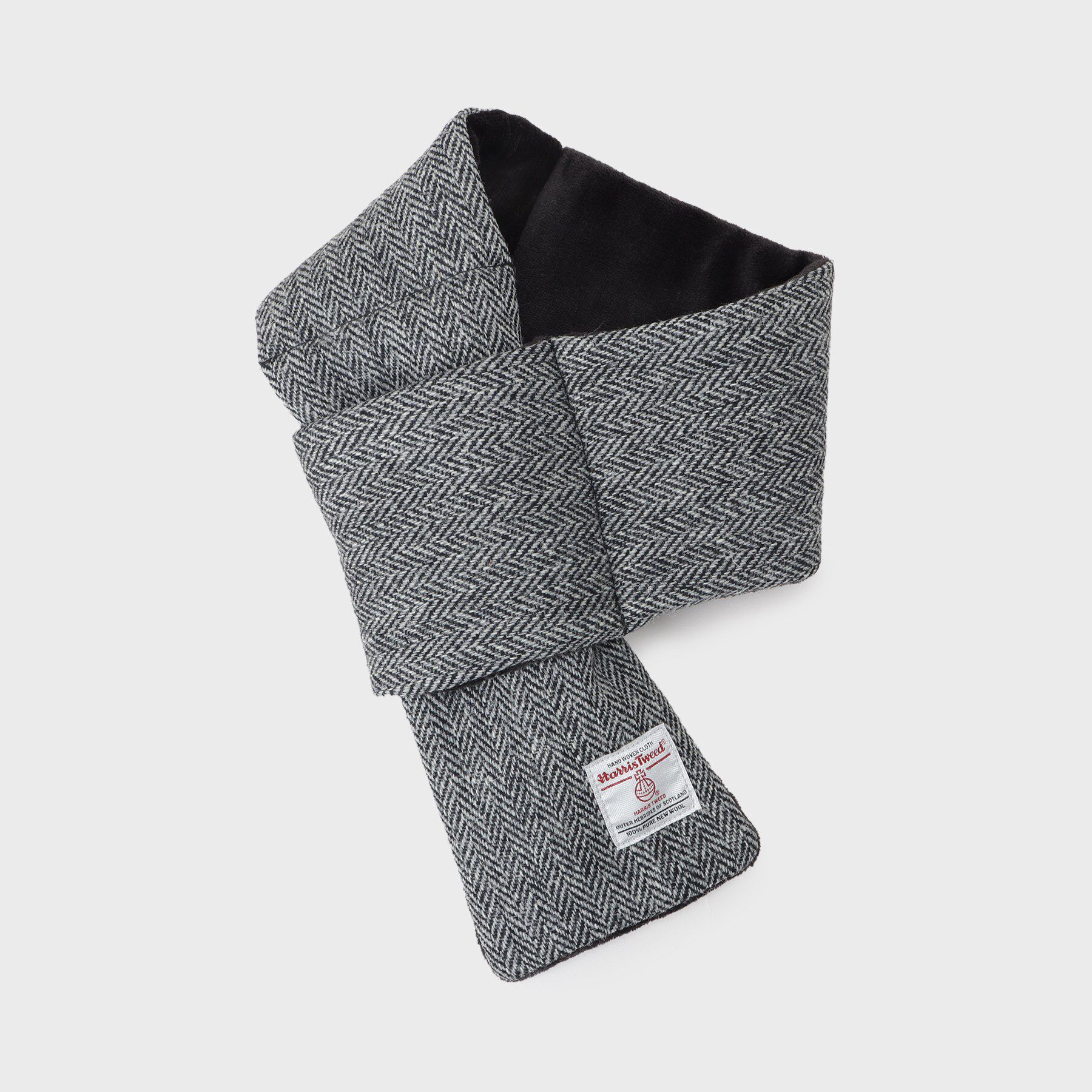 THE SHOP TK「【HARRIS TWEED／ハリスツイード】中綿入り差込マフラー」|ストール|チャコールグレー(0