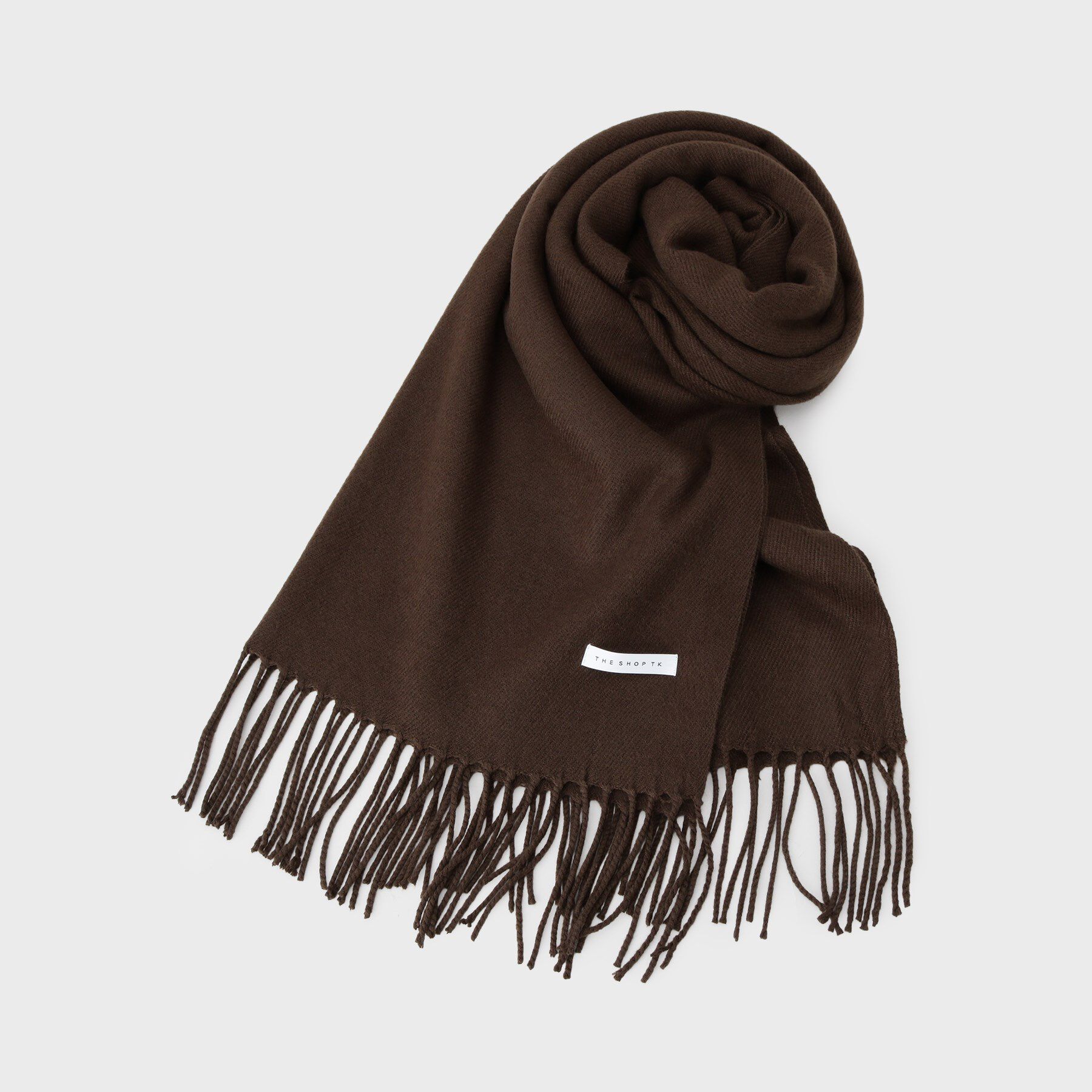 THE SHOP TK「basic loose muffler ／ ベーシックルーズマフラー」|ストール|ブラウン(044)