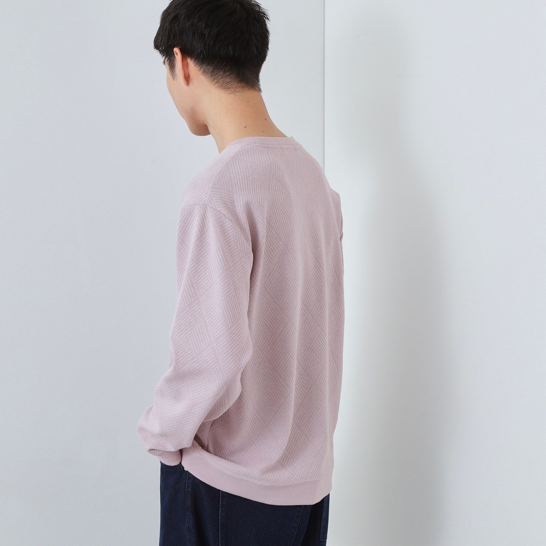 THE SHOP TK「【大人のデイリースタイルを格上げ】ジャカードリンクススウエット　洗濯機OK」|パーカー|