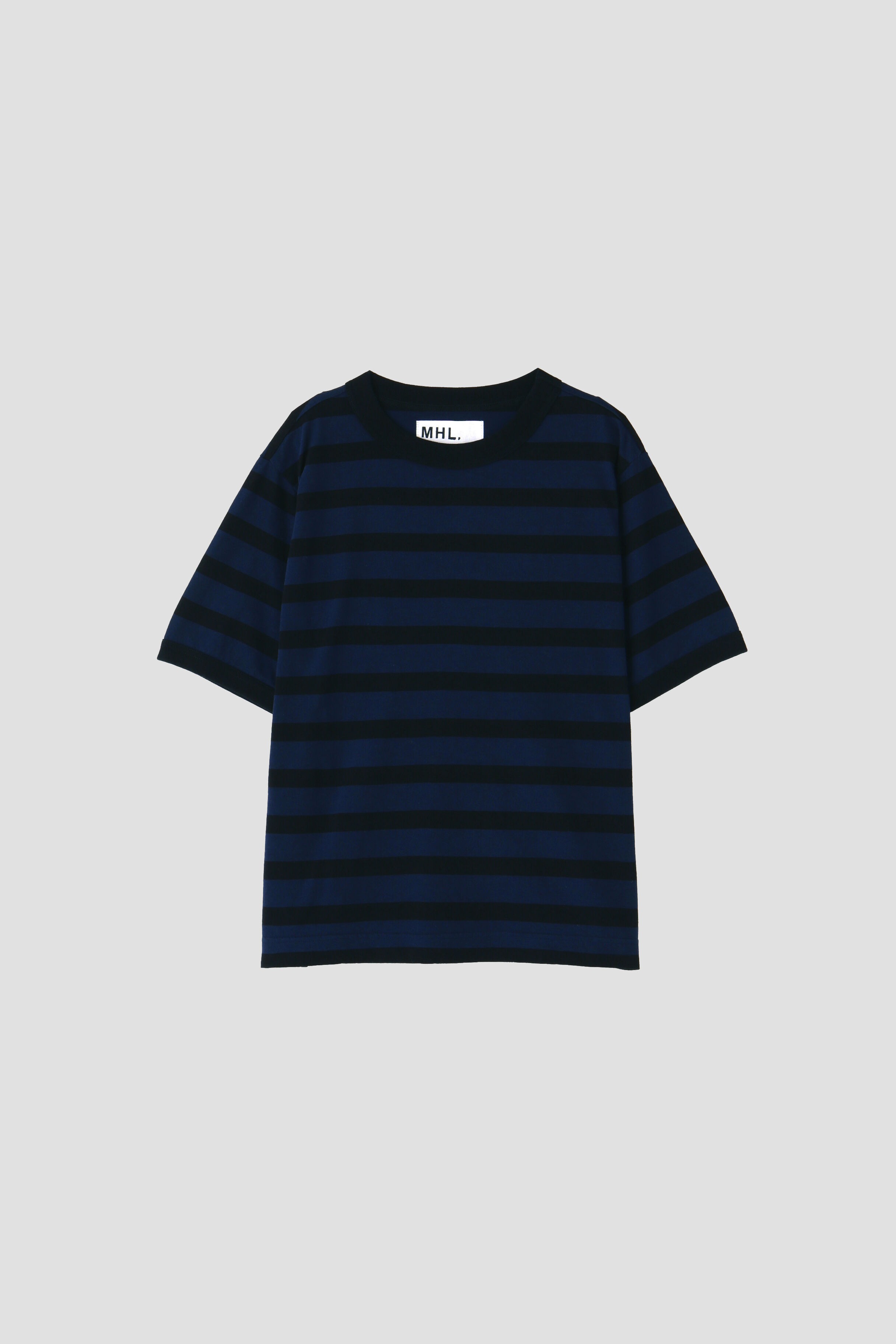 MHL.「COTTON LINEN STRIPE JERSEY (オンラインショップ限定)」|Tシャツ・カットソー|