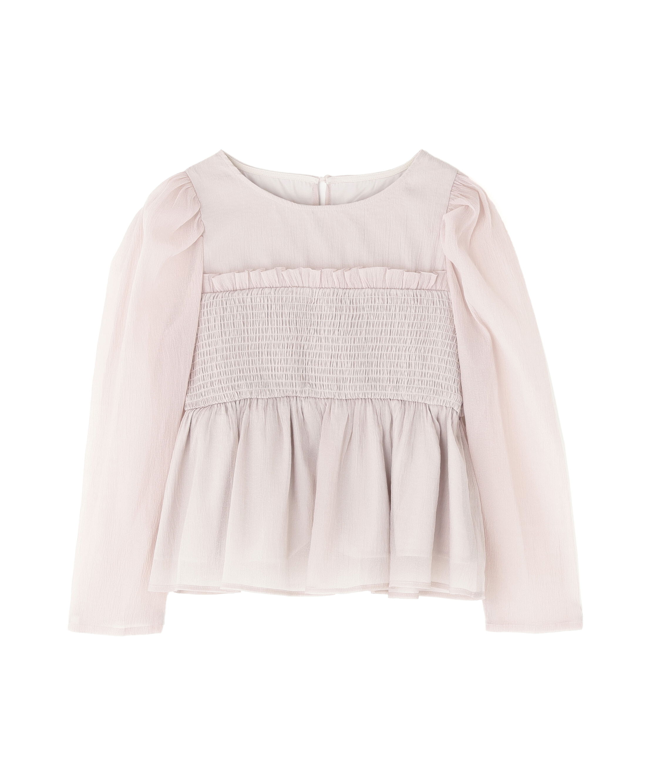  「ペプラムシャーリングブラウス」|シャツ・ブラウス|