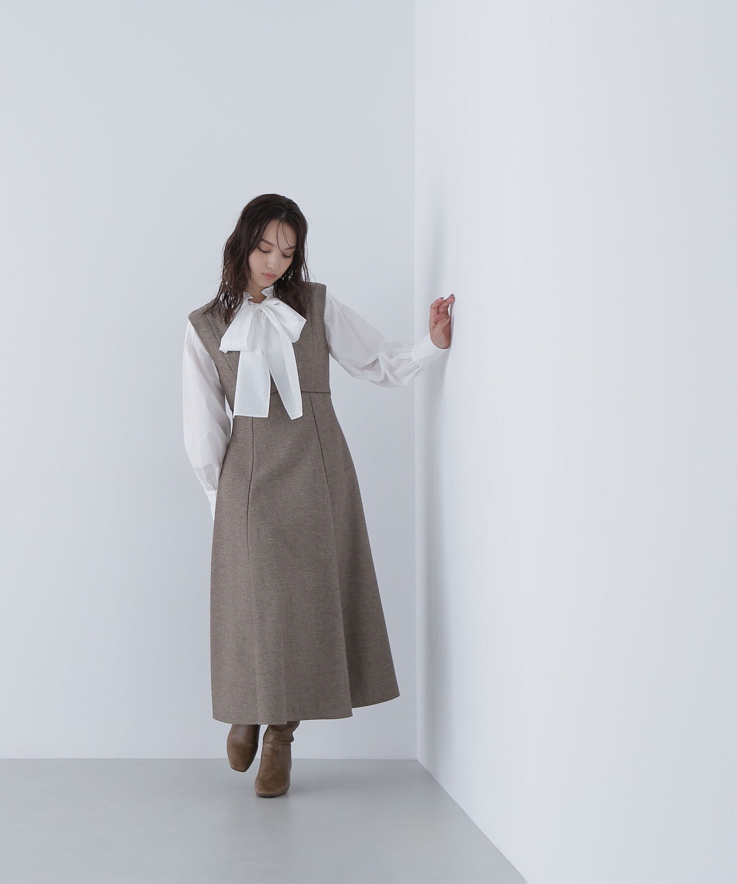  「2wayスキッパーボウブラウス」|シャツ・ブラウス|